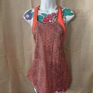 Nike Dri Fit Orange Blue Purple Print Racerback Tank Top